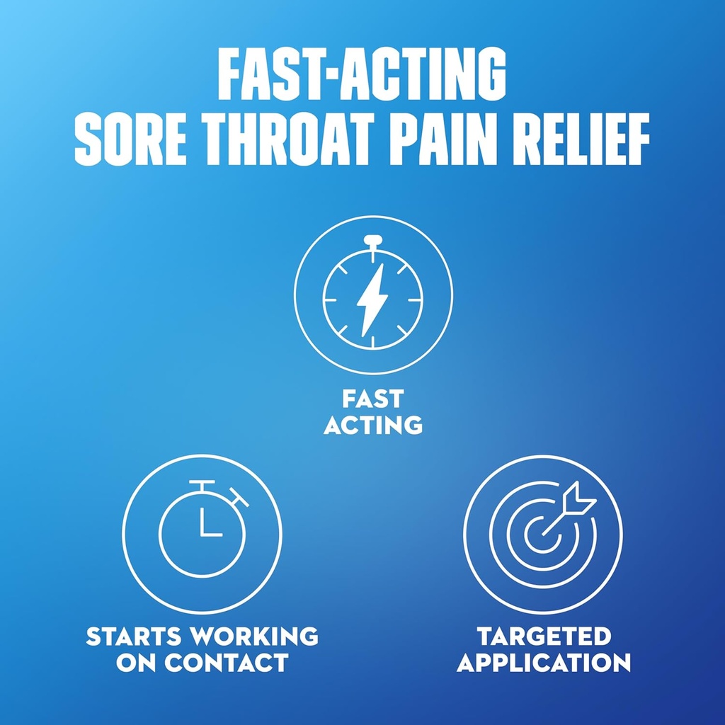 Mucinex Instasoothe Sore Throat Spray for Oral Pain Relief, Throat Numbing Spray with Benzocaine & Menthol Starts to Work on Contact, Cherry Flavor, 3.8 Fl Oz 3