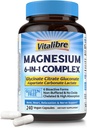 Magnesium Complex Supplement 6 in 1, 1160mg Chelated Magnesium for Max Absorption, Help with Better Sleep, Relaxation & Nerve Calm, 240 Vegan Capsules, Non GMO & Gluten Free 2
