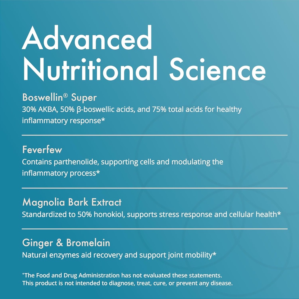 Natura Health Products InflamAway Supplement - Modulate a Healthy Inflammatory Response - Featuring Boswellia Serrata, Bromelain, Ginger, Black Pepper (BioPerine) and Chinese Skullcap (90 Capsules) 4