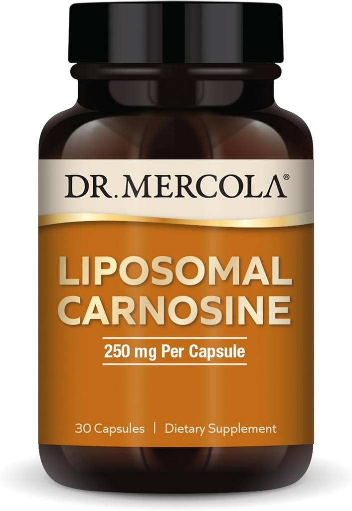 Dr. Mercola Liposomal Carnosine, 250mg Per Capsule, 30 Servings (30 Capsules), Dietary Supplement, Supports Metabolic Health, Non GMO 2