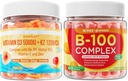 NEVISS Vitamin D3 K2 Gummies + Vitamin B100 Complex 2