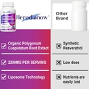 Liposomal Resveratrol with TMG Supplement 2200 MG, 99% Purity Trans-Resveratrol & Trimethylglycine- Antioxidant, for Immune System, Skin & Overall Health, 60 Softgels(Pack of 1) 6