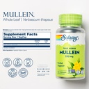 SOLARAY Mullein Leaf 330 mg and Marshmallow Root 480 mg - Wellness Bundle - Herbs High in Mucilage Soluble Fiber for Soothing Support - Vegan, Non-GMO, Lab Verified, 60-Day Guarantee, 200/100 VegCaps 3