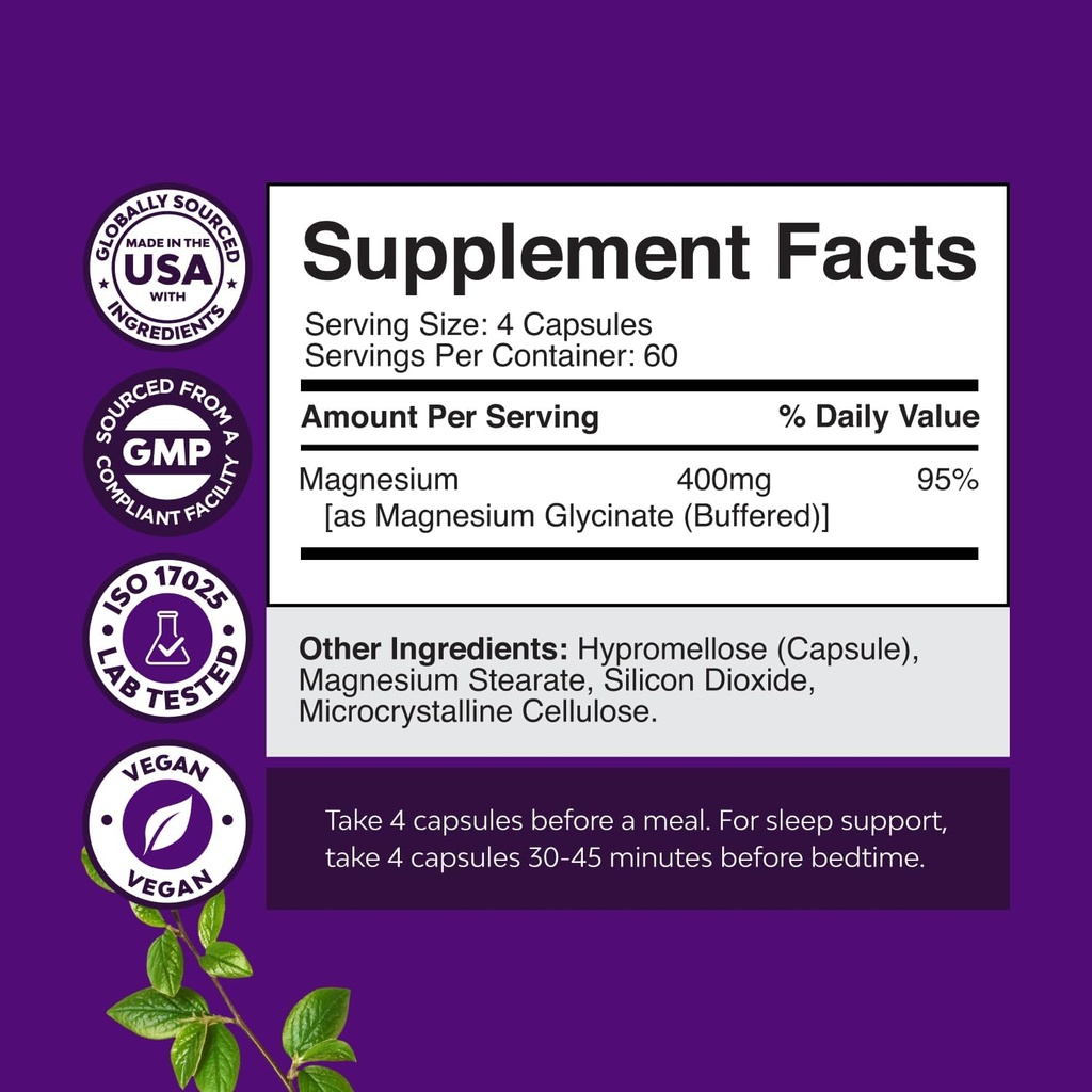 Bundle of Pure Magnesium Glycinate 400mg Per Serving for Mood Sleep and Relaxation 240ct and Extra Strength Zinc Gummies for Adults - Immunity Gummies for Adults 3