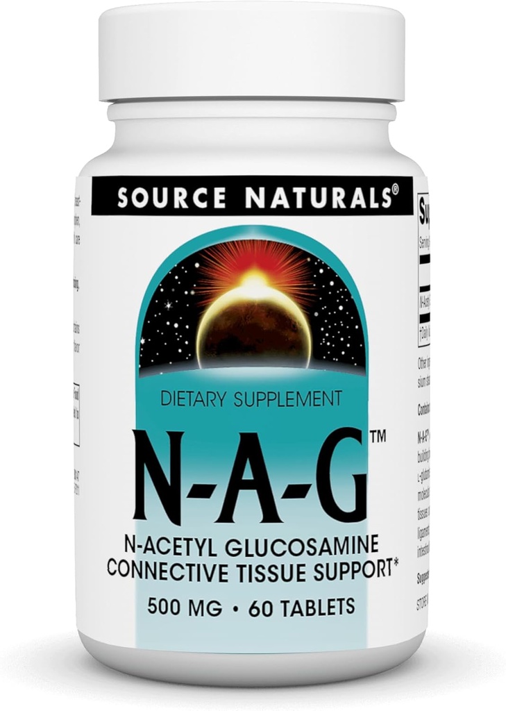 Source Naturals N-A-G N-Acetyl Glucosamine for Joint Support and Intestinal Lining* - 500 mg - 60 Tablets 2