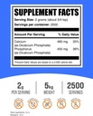 BulkSupplements.com Dicalcium Phosphate Powder - Calcium Supplement, Dicalcium Phosphate as Leavening Agent - Unflavored & Gluten Free, 2000mg per Serving, 5kg (11 lbs) (Pack of 5) 3