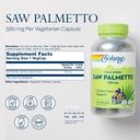 SOLARAY Saw Palmetto Berries 580 mg - Prostate Supplements for Men - Prostate Health, Urinary Tract Support, Hair Health, w/Fatty Acids and Plant Sterols, Vegan, 60-Day Guarantee, 360 VegCaps 3