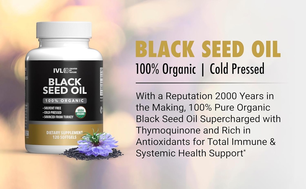 IVL Black Seed Oil Organic 6