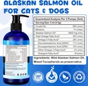 Alaskan Salmon Oil for Dogs & Cats (8.8 oz) - Pure Omega 3 Fish Oil with Omega 6 Fatty Acids, EPA & DHA - Anti-inflammation for Dogs Skin and Coat - Natural Pet Joint, Immune, Brian & Heart Supplement 6