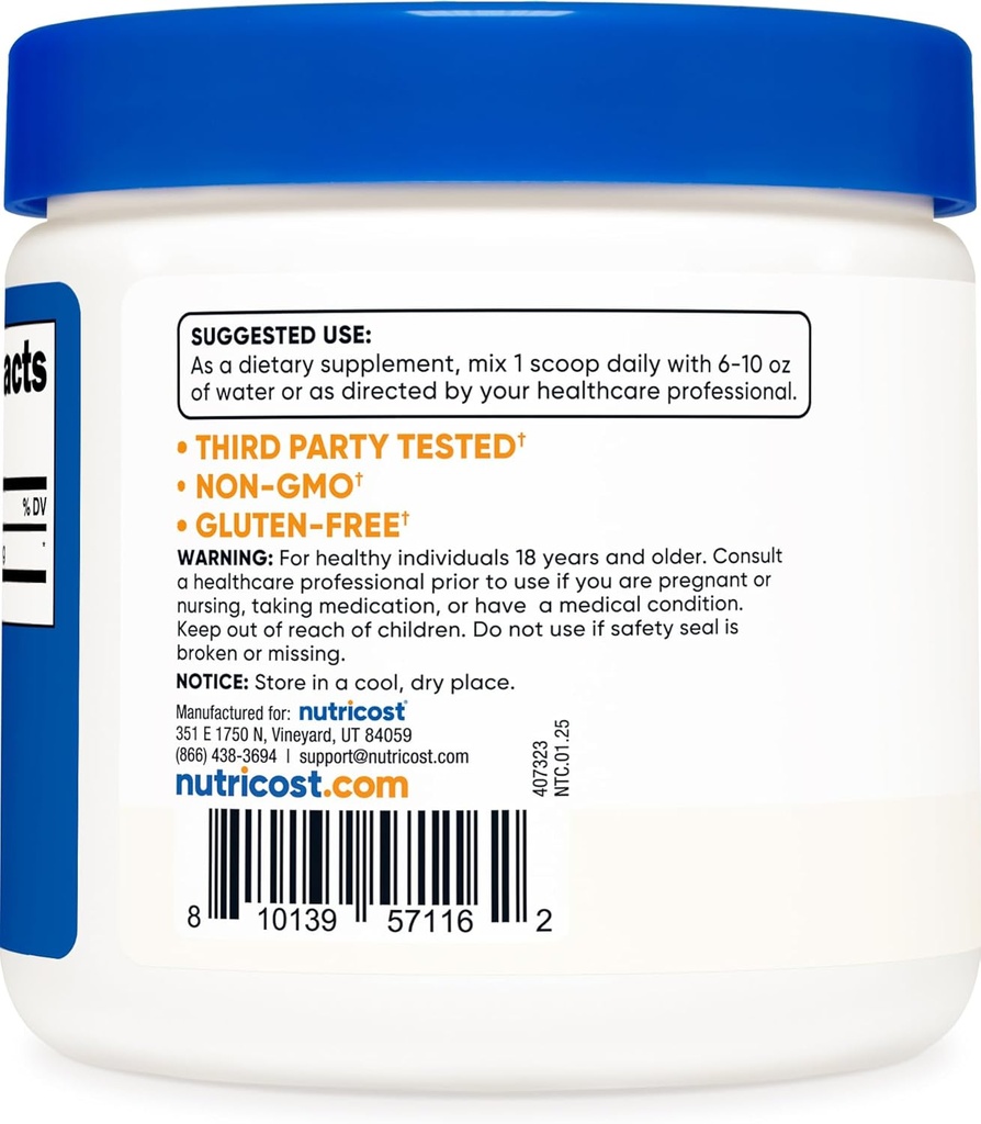 Nutricost Bee Pollen Powder (8 oz) (Unflavored) - 227 Servings, Gluten Free, Non-GMO, Vegetarian Dietary Supplement 5