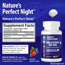 Nature's Perfect Night Melatonin 20mg Quick Dissolve Mixed Berry 180 Count with Serenity Magnesium Powder 15 oz Lemon Raspberry 3