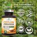 Ceylon Cinnamon Capsules 1800mg - Certified Organic Cinnamon, Bottled in USA, & Pure Extra Strength Ceylon Cinnamon Supplement, Antioxidant Pills, Non-GMO & Gluten Free, Sugar Free - 120 Capsules 5