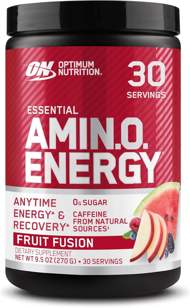 Optimum Nutrition Amino Energy - Pre Workout with Green Tea, BCAA, Amino Acids, Keto Friendly, Green Coffee Extract, Energy Powder - Fruit Fusion, 30 Servings (Packaging May Vary) 2