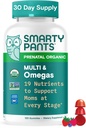 SmartyPants Organic Prenatal Vitamins for Women, Multivitamin Gummies: Biotin, Methylfolate, Omega 3 (ALA), Vitamin D3, C, Vitamin B12, B6, A, K2 & Zinc, Choline, Vegetarian, 120 Count (30 Day Supply) 2
