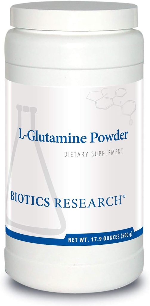 Biotics Research L Glutamine Powder Powdered Formula, 3g/Serving, Gastrointestinal Health, Gut Lining Support, Optimal Muscle Support, Lean Muscle, Antioxidant Activity, 17.9 Ounces 166 Servings 2