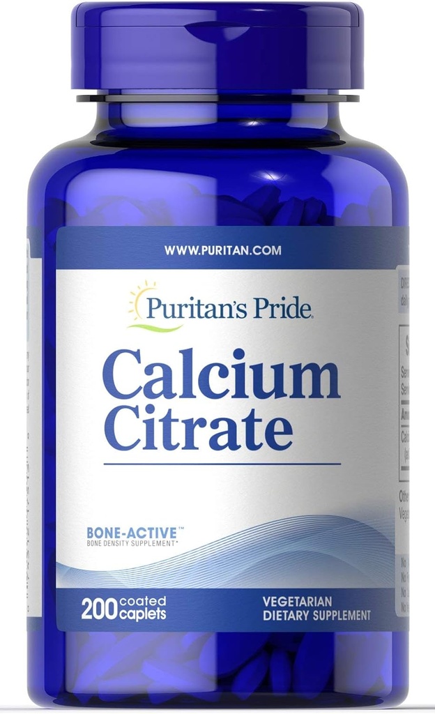 Puritan's Pride Calcium Citrate 200 Mg, 200 Count 2