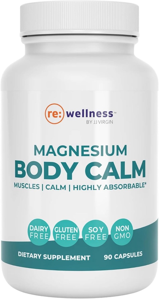 Reignite Wellness by JJ Virgin | Magnesium Body Calm | Chelated Magnesium Supplement for Energy Production, Sense of Calm & Immune Support | Magnesium Bisglycinate Chelate Complex | 120 Capsules 2
