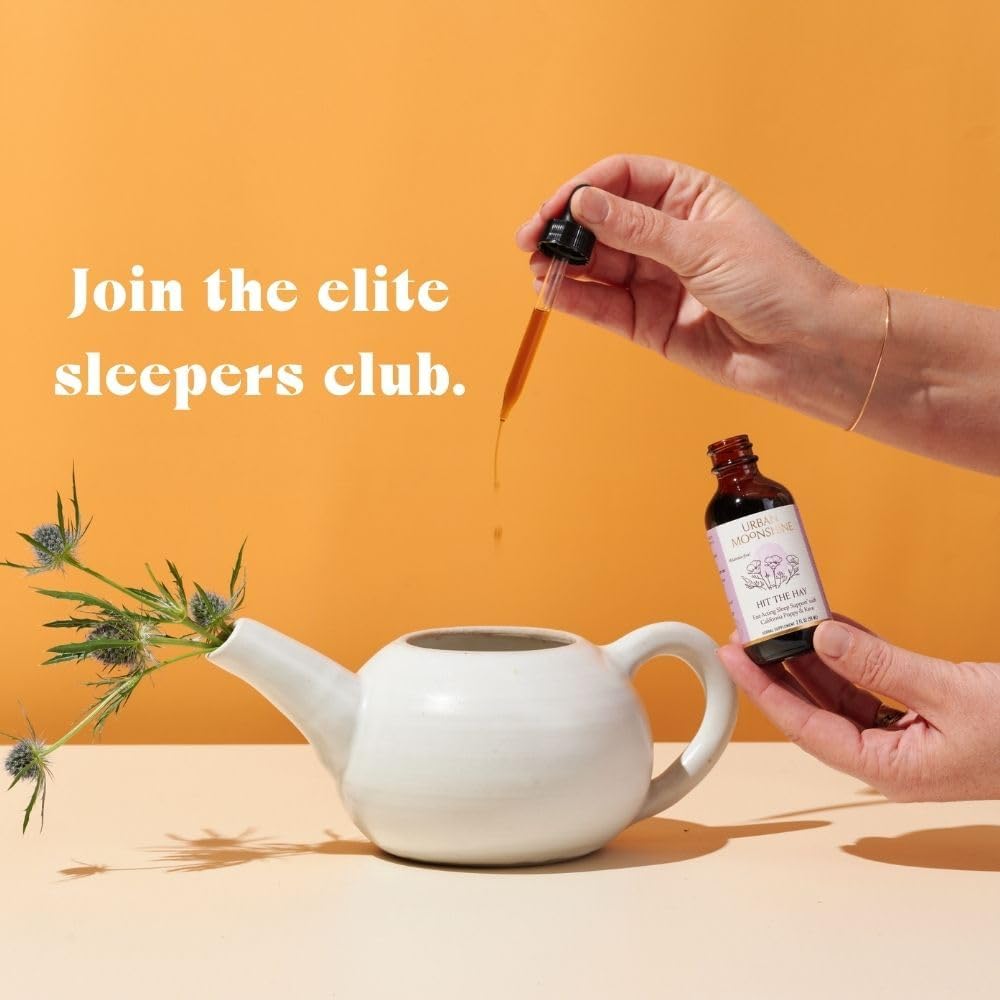 Urban Moonshine Hit The Hay - Fast Acting Sleep Support* with California Poppy & Kava - Supports Relaxation* - Intended for Short-Term Use - Gluten Free Herbal Supplement - 2 Fl Oz 4