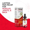 MediNatura T-Relief Extra Strength Oral Drops Arnica +12 Fast-Acting Natural Relieving Actives for Back Neck Joint Muscle Hand & Foot Aches Pains & Soreness - 1.69 oz 4