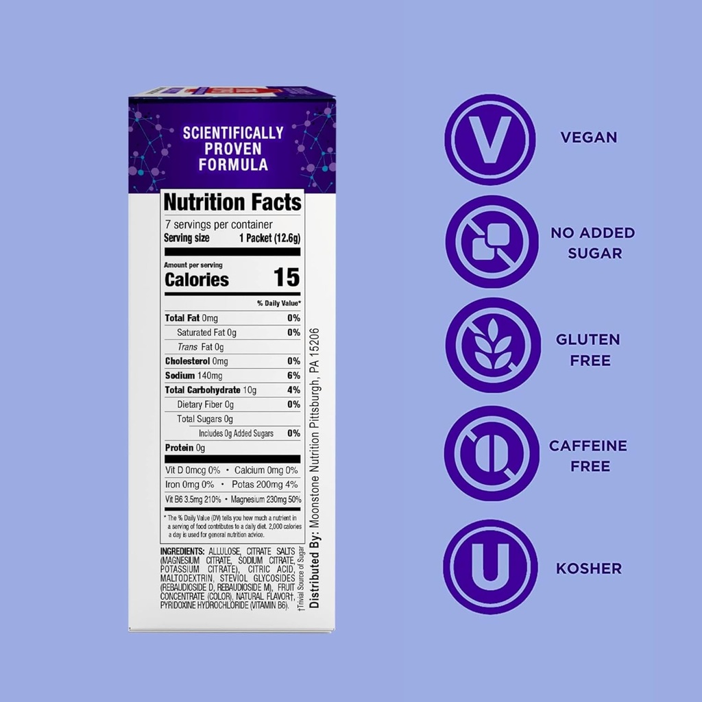 Moonstone Kidney Stone Stopper Drink Mix Lemonade Flavor, Outperforms Chanca Piedra & Kidney Support Supplements, Developed by Urologists to Prevent Kidney Stones and Improve Hydration, 7 Day Supply 4