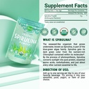 MAJU's Organic Spirulina Powder (2 Pound), Dark Rich Green, Non-Irradiated, Non-GMO, Vegan, Gluten-Free, Jumbo Size 6