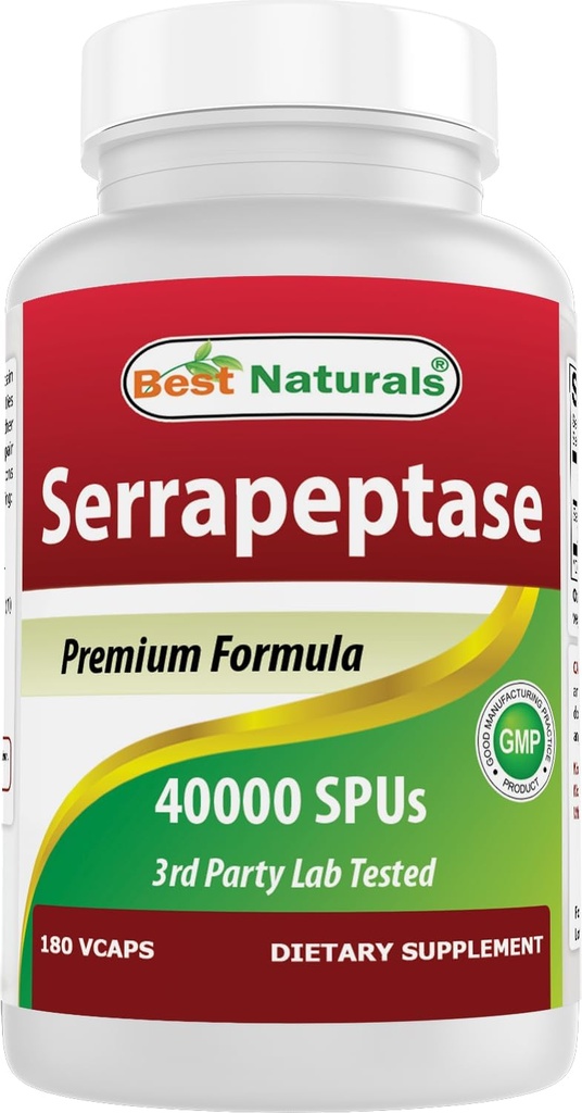 Best Naturals Serrapeptase 40000 SPUs 180 Capsules 2