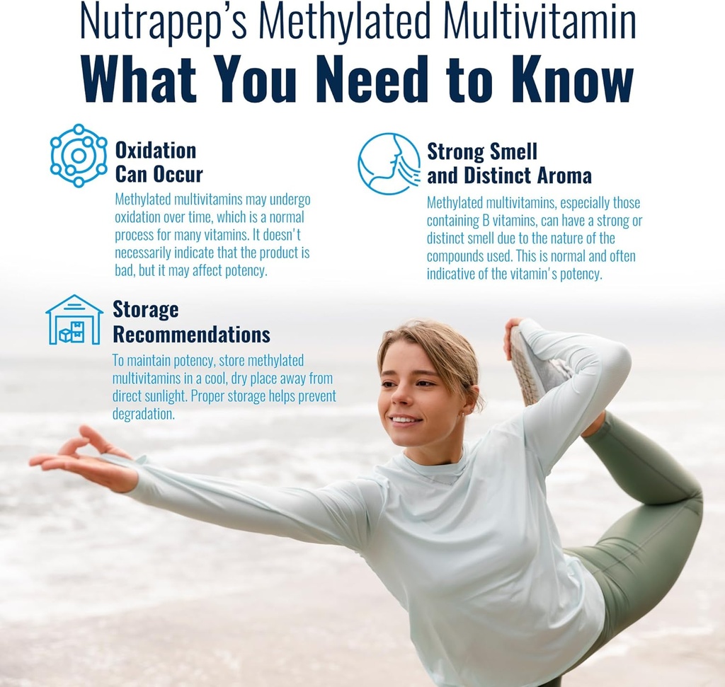 Methylated Multivitamin for Men Women - 5-MTHF Riboflavin Vitamin B2 B6 B12 B Complex Trimethylglycine Methyl Folate L Methylfolate Capsules Supplement 6