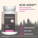 Mountain Peak Nutritionals Acid Assist Formula - Gastrointestinal Support Supplement - Helps with Symptoms of Occasional Heartburn & Stomach Acid - Hypoallergenic Dietary Supplement (90 Capsules) 3