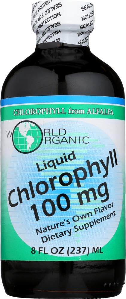 World Organics Chlorophyll, 100 mg, Liquid 8 FL Oz 2