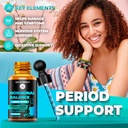 Liquid Hormone Balance Supplements for Women & PMS Relief - Menopause Support PMS Vitamins Menstrual Cramp Relief - PMS Supplements Chasteberry, Black Cohosh for Hot Flashes, Dong Quai & Probiotic 5