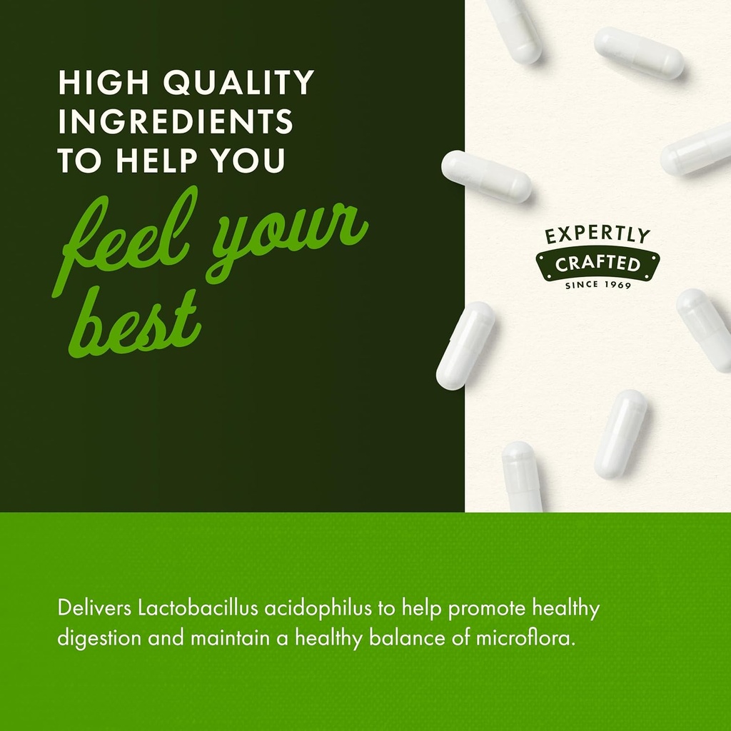 Swanson Lactobacillus Acidophilus - Probiotic Supplement Supporting Digestive Health with 1 Billion CFU Per Capsule - Promotes Bowel and GI Tract Health - (250 Capsules) 6