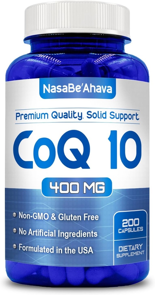 CoQ10 400mg Capsules | Vegan Friendly Coenzyme Q10 400mg per Serving from Easy Absorption Ubiquinone Supplement for Skin Heart and Energy Support | Made in the USA in cGMP Facilities (100 Servings) 2