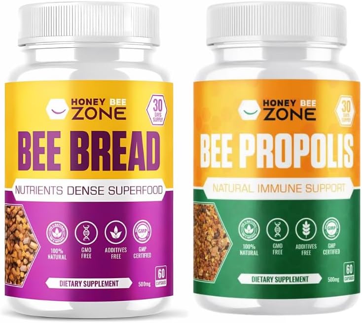 Bee Bread & Bee Propolis Capsules Vitality Pack 2