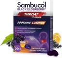 Sambucol Black Elderberry Throat Lozenges - Elderberry Cough Drops for Adults, Elderberry Zinc Lozenges Throat, Elderberry Lozenges - 20 Count 2