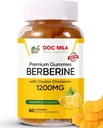 Berberine with Ceylon Cinnamon Gummies 1200mg - Berberine Supplement - Sugar-Free, Non-GMO, Vegan - 60 Gummies (Sugar-Free Pineapple V1) 2