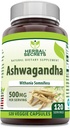 Herbal Secrets Ashwagandha Extract Supplement | 500 Mg Per Serving | Veggie Capsules | Non-GMO | Gluten Free | Made in USA (1 Pack, 120 Count) 2