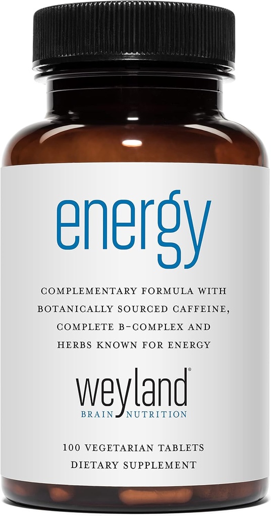 Energy | Complimentary Formula w/Botanically Sourced Caffeine | Complete B-Complex & Energy Supportive Herbs 2