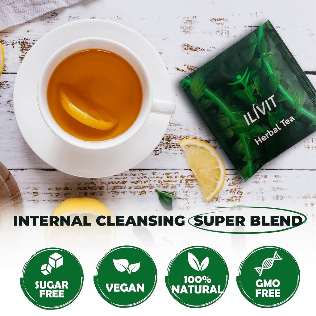 Ilivit Organic Colon Cleanser & Detox Tea | Colon Cleanse | Cleansing Tea For Bloating Relief | 30 Bags 4