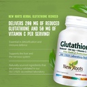 NEW ROOTS HERBAL Glutathione Supplement, 200 mg Reduced + Vitamin C (120 Veg Caps) | Free-Radical Protection | Gluten Free, Non-GMO Formulated and Made in Canada 3