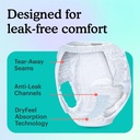 Because Overnight Absorbency Pull Ups - Adult Disposable Incontinence Underwear, Extra Absorbent Nighttime Briefs for Men and Women, White, Large, 20 Count 5