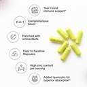 Sandhu's Zinc Quercetin 120 Vegetarian Capsules (Pack of 1) | Zinc Supplements for Antioxidant Immune Support for Men and Women | Gluten, Soy, Dairy Free 4