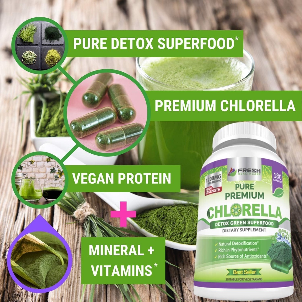 Chlorella and 100% Natural Vitamin C - Bundle 4