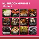 Mushroom Gummies for Adults 12-in-1, 3000mg Mushroom Supplement with Lion’s Mane, Reishi, Cordyceps, Mushroom Gummies for Focus and Energy - Mixed Berry Flavor, 60ct 5