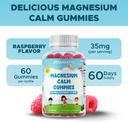 Vitamatic Kids Magnesium Calm Gummies - 60 Vegan Count - Great Tasting - Promote Healthy, Muscle, Bone, & Energy Support 5