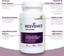 Resvence Resveratrol Supplement Capsules - Antioxidant - Boost Immune System - Energy & Vitality - Cellular Renewal - Supports General Wellbeing - Resveratrol - Camu Camu - 60 Caps 5