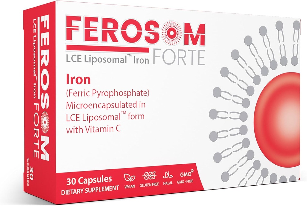 LCE Liposomal Iron Capsules – 30mg Elemental Iron with Vitamin C – Gentle Supplement for Women and Men – Easy-to-Swallow Vegan Capsules, 30 Count 2