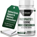 Probase Nutrition Phosphatidylserine 300mg Supplement Brain Health and Memory Support Non-GMO Gluten Free 120 Capsules Phosphatidyl Serine Complex 5