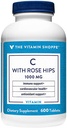 The Vitamin Shoppe Vitamin C 1,000MG with Rose HIPS, Antioxidant That Supports Immune and Cardiovascular Health, Rose HIPS Provide A Natural Source of Vitamin C (300 Tablets) 2