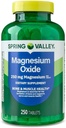 Spring Valley, Magnesium 250 mg, 250 Count Tablets, Bone & Muscle Health, Magnesium Tablets, Dietary Supplement +Sticker Dri Store 2