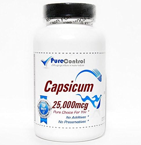 Capsicum 25,000mcg // 200 Capsules // Pure // by PureControl Supplements 2